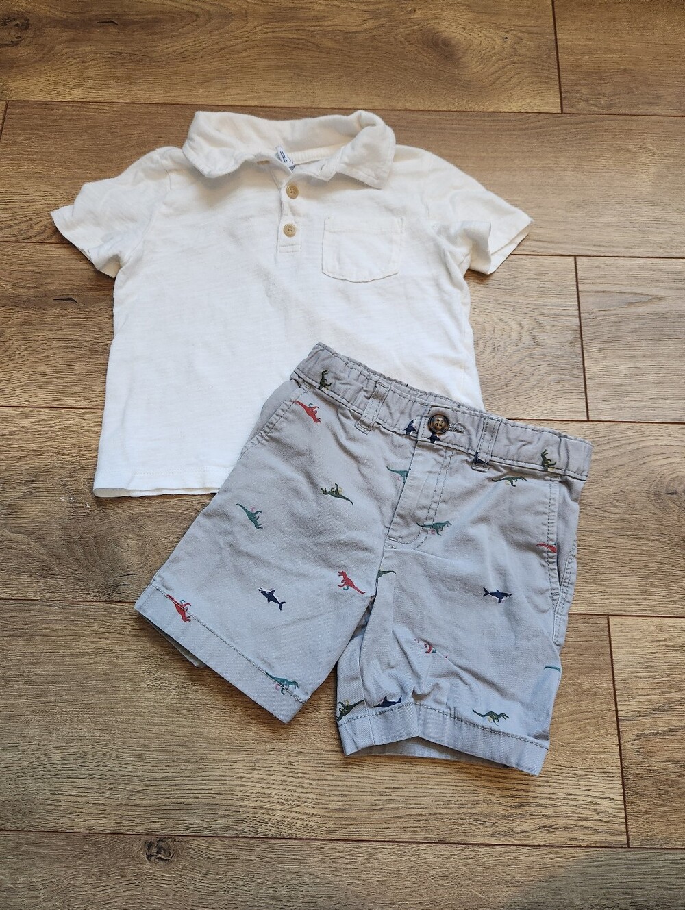 3t Boys Polo And Dino Shirts Outfit